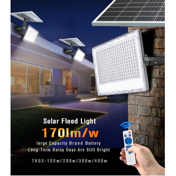 солнечные на открытом воздухе света потока 600w с датчиком портативным теплым белым RGB