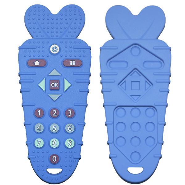 LFGB Standards Remote Control Silicone Baby Teether MHC Kids Toy