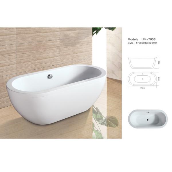 Modern Bathtub,Acrylic bathtub white color,Bathtub, seamless Bathtub. HK7036 Size:170X80X62CM