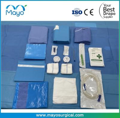 EO Gas Sterile Disposable Implantology Oral Drape Kits Customized Size