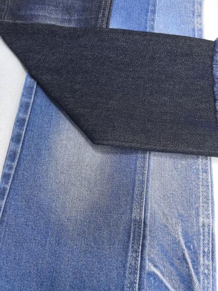 Sof Hand Feeling Cotton Spandex Denim Fabric Low Elastic Roll Dyed For Lady Or Kids Jean
