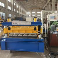 Movimentação de corrente trapezoidalmente de 12M/Min Metal Roofing Sheet Machine