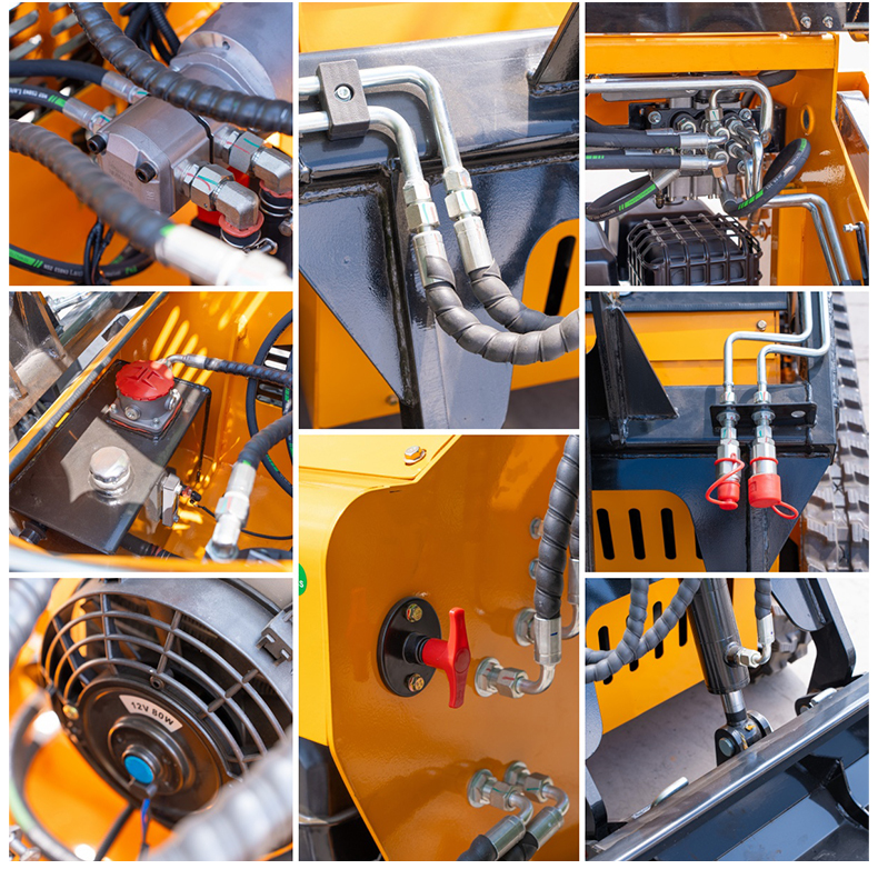 HT320T Compact Track Skid-Steer Loader with Zero-Turn Steering  for Tight Spaces