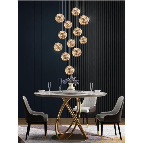 Starry Glass Pendant Light Bedroom Bed Porch Hallway Small Pendant Light