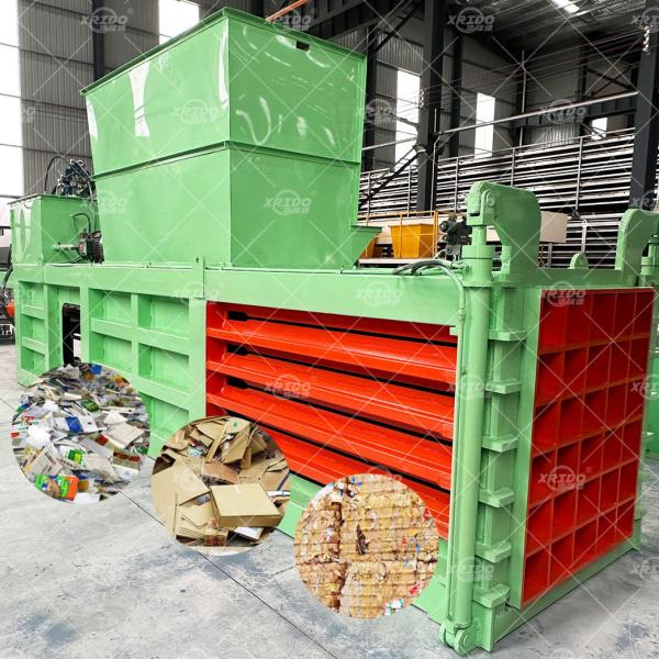 Cardboard Baler Horizontal Cardboard Compactor Foam Automatic Paper Hydraulic Cardboard Waste Pet Baler Baling Press Machine