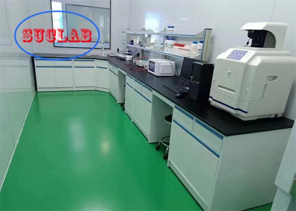 Multi Functional Lab bench Malaysia with Reagent Rack and Splash Proof Box