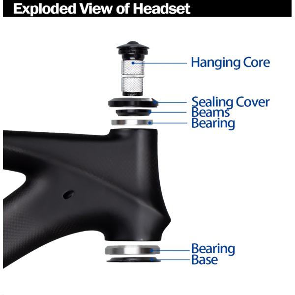 Шлемофон велосипеда горы нося прямую трубку головы подшипника конусности установил части цикла запасные