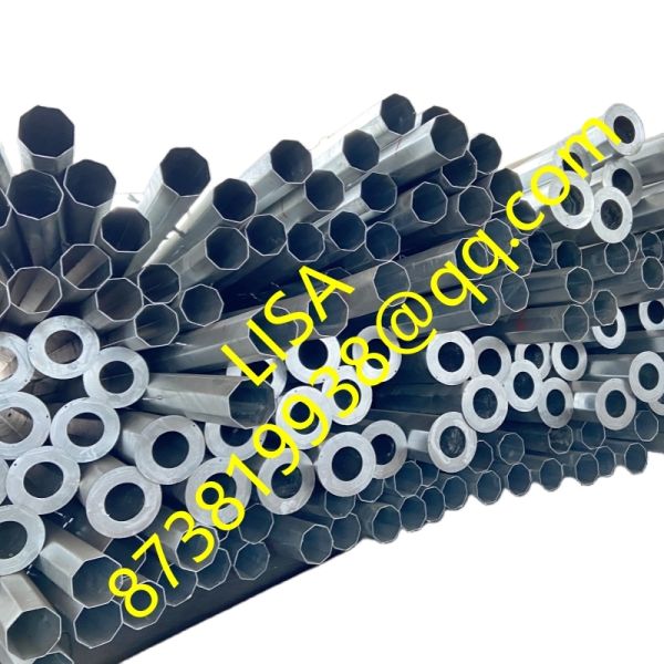 Philippines Meralco Octagonal Steel Pole with Hot Dip Galvanized Q355B Material and 9M/12M/13.5M Height