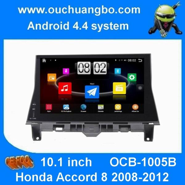 Ouchuangbo android 4.4 Honda Accord 8 2008-2012 1024 * 600 resolution camera input BT 3G Wifi