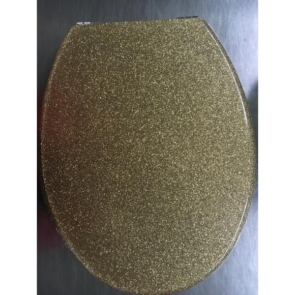 Glitter polyresin toilet seat,color Gilliter,silver glitter,Black Gilliter,Gold Gilliter