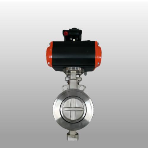 OEM Double Acting Butterfly Valve Spring Return Actuator Operated Butterfly Valve