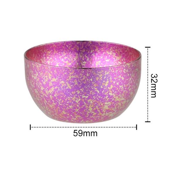 Double Wall Titanium Tea Cup With Heat Insulation High Strength 32mm X 59mm