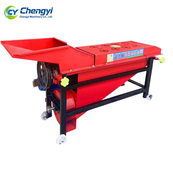 Compact Corn Peeling Machine Iron / Maize Dehuller For Small Business 1 Person