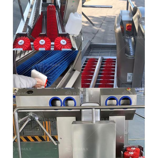 Food Industry Boot Washer Machine with Hand Sanitizer and Versatile Cleaning Function