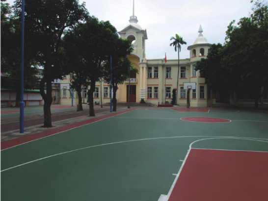 School 7mm Outdoor Multi Sport Court Anti Seepage Crack