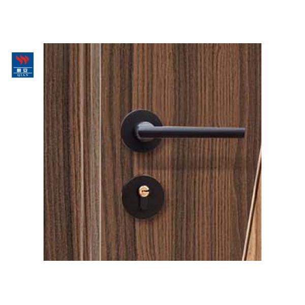 Eco- Friendly Material Interior Modern Solid Wooden Door PVC With Trims Frame Unit