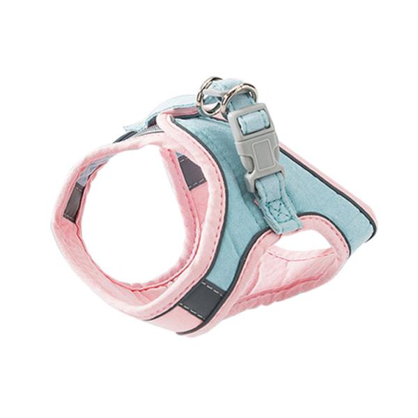 Lovely Adjustable Pet Harness Soft Nylon Mesh Reflective Cat Harness Leash Set