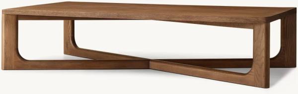 Living Room Modern Solid Wood Coffee Table Customized Lightweight 450mm