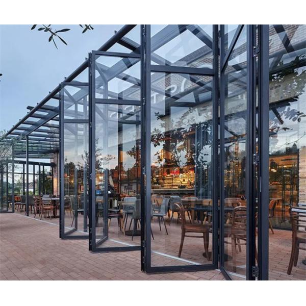 Upgrade To Triplex Glass Modern Design Bi-Fold Doors With Aluminium Alloy