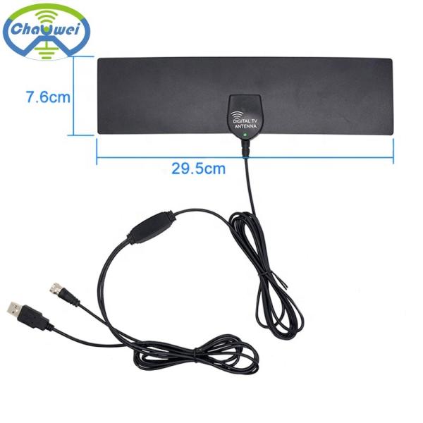 High Gain Indoor Digital HDTV Antenna 862MHz Flat HD With Amplifier