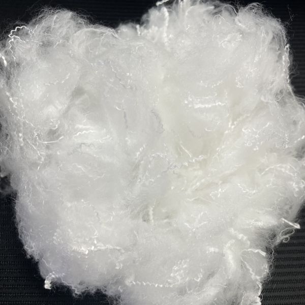 1.5D×32mm High Elastic Fluffy Eco-Friendly Polyester Staple Fiber for Down-Like Imitation Fiber Fill Imitation down fiber