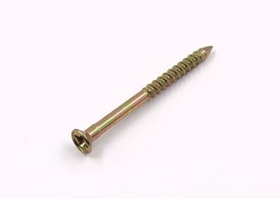 Pozidrive Flat Cap Head Nails Screw Mild Steel Material Used With Plastic Anchors