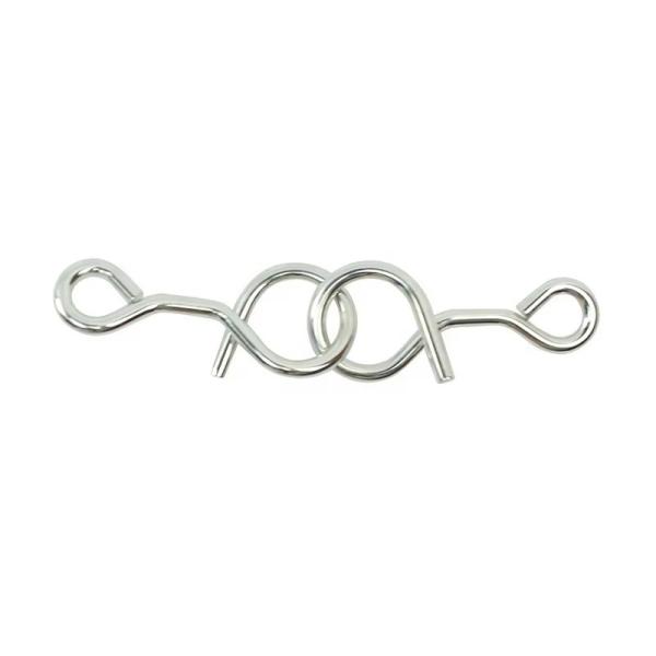 Оптовая продажа Rings Puzzle Solution Металлическая пружина Brain Teasers Link Unlock Wire Forming