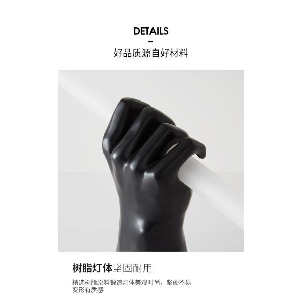 Modern Minimalist Wall Lighting Handshake Sculpture Bedroom Bedside Fist Hand Long Wall Light(WH-OR-249)