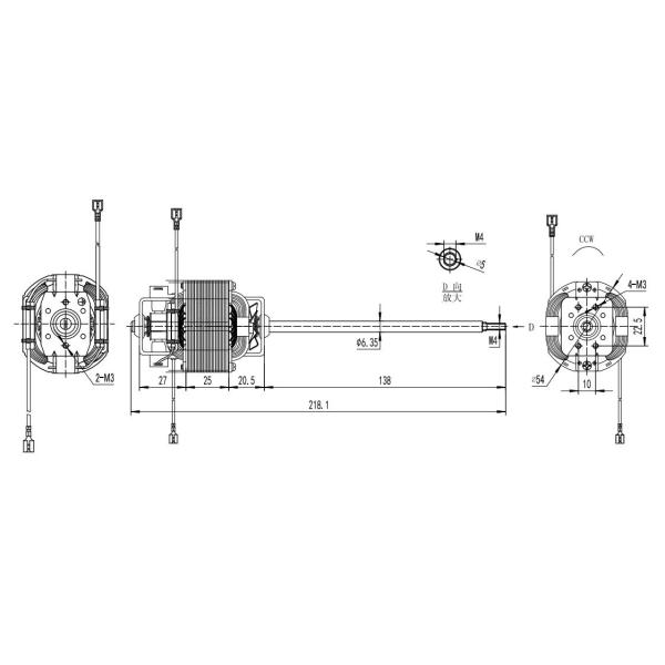 High Torque 110v 220v 100w 200w 300w AC Electric Motor for Treadmill Machine 10000rpm