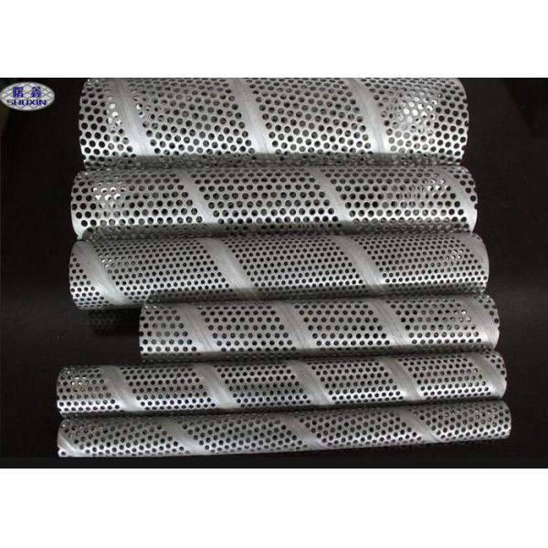 Spiral Seam Stainless Steel Filter Tube Welded For Industrial Filtration / Separation