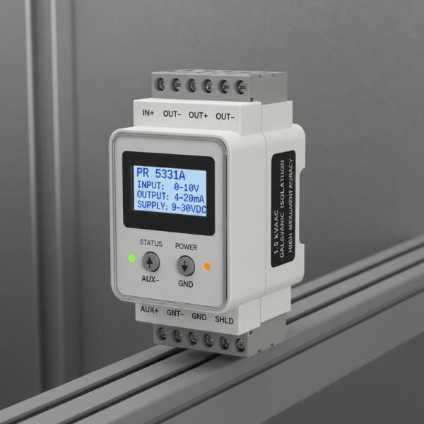 2 Wire Programmable Transmitter PR 5331A With 1.5 KVAC Galvanic Isolation For DIN Mounting