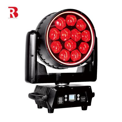 LED Strobe Moving Head 12pcs 40W RGBW LED Beeye Stage Light Com Alta Luz
