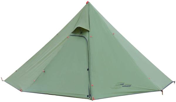 PU3000mm Ultralight Portable Camping Tent With Flue Pipe Window