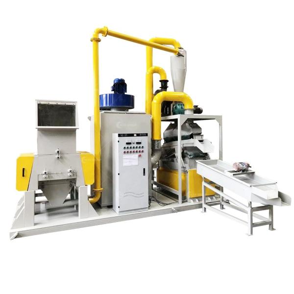 Máquina de reciclagem de resíduos de cabos de cobre de 100-1000 kg de capacidade para separador de plástico de cobre