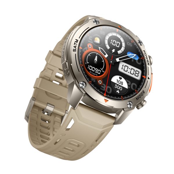 KW300 GPS Sport Smartwatch with AMOLED Display 5ATM Waterproof