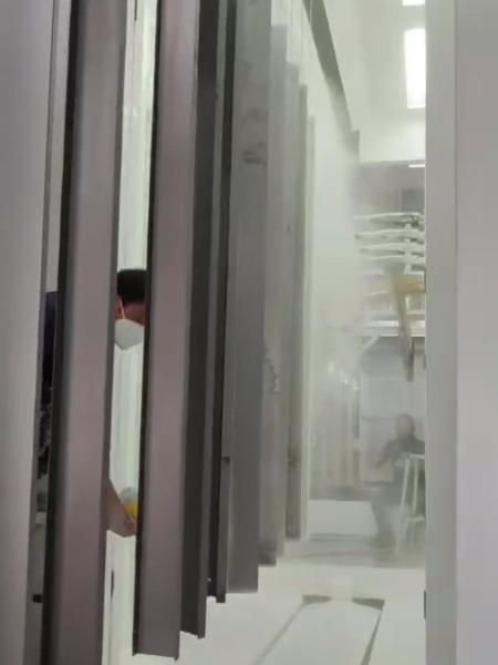 Environment Friendly Automated Powder Coating Line Metal Furniture Powder Coating Unit