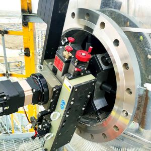 FI40 Portable Flange Facing Machine with 153-1000 mm Diameter Range and Pneumatic/Electric Drive Options for Precision Machining