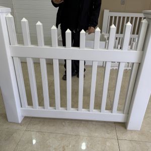 Smooth Burr Free White PVC Picket Yard Divider Fence