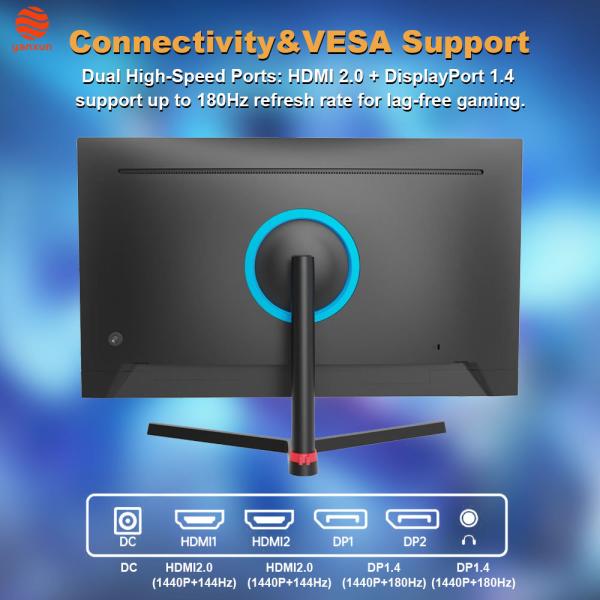 UHD Resolution 27 Inch TF Gaming Monitor 4K IPS Panel 144Hz PC Monitor With Fixed Bracket