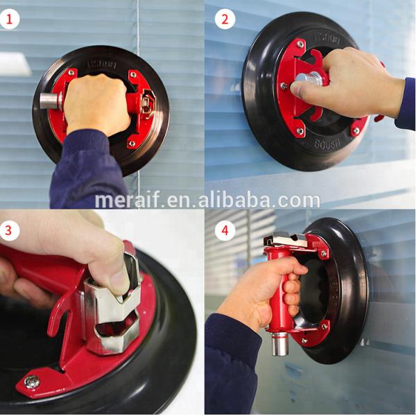 9 inch Handle Vacuum Suction Cup Glass or Stone Slab Lifter Suction Cups for Glass & Stone Slab Lifting