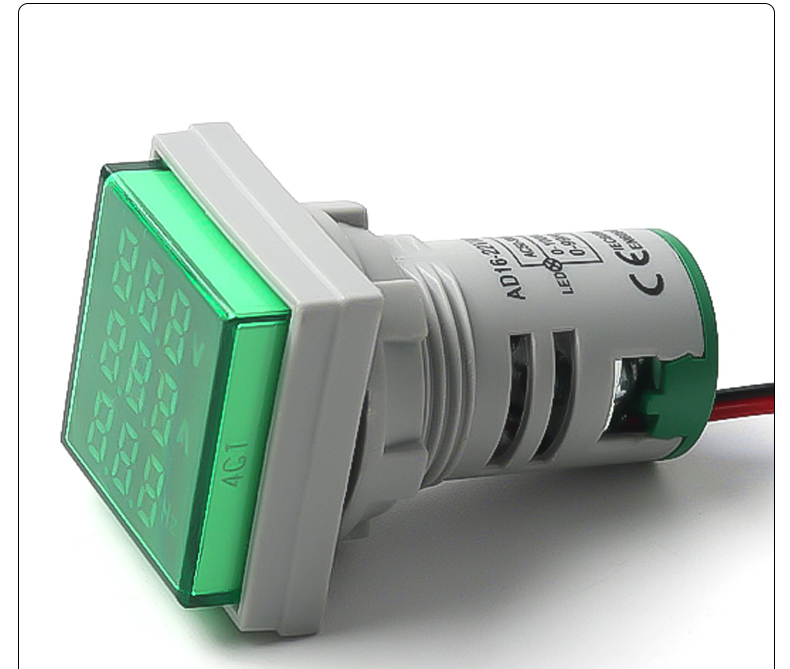 Mini LED Digital Indicator Light AD16-22 Three Display Meter for Voltage Current Hertz Panel Meters