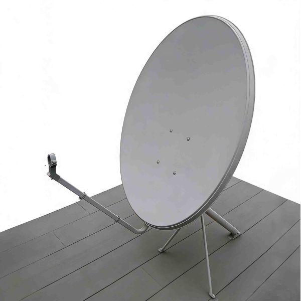 Galvanized Steel 60cm Ku-Band Dish - 10.7-12.75GHz, Heavy-Duty for Satellite Communication