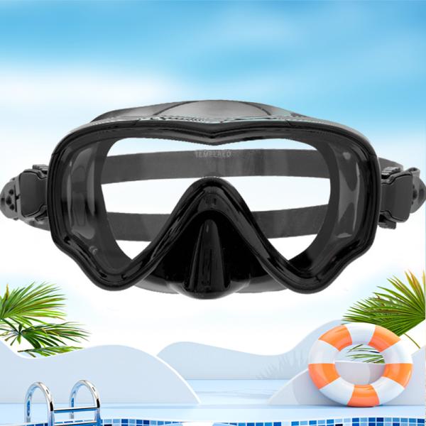 Juego de máscara y snorkel Premium Full Dry con gafas de buceo anti-vaho para una visibilidad submarina excepcional