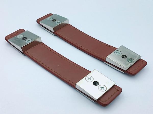 192mm Leather Cupboard Door Handles Desk Pulls With Zinc Metal Pulls Kitchen Cabinet Cupboard Leather Knobs