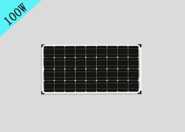 100w Small Monocrystalline Solar Panels , Transparent Solar Panels TUV Certification