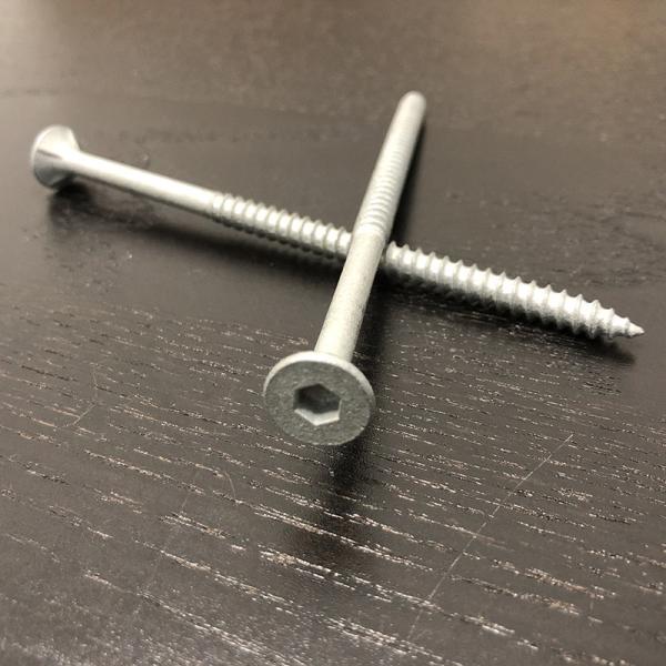 Class 4 Galvanised Batten Screws 125mm Bugle Head 14G For Decking