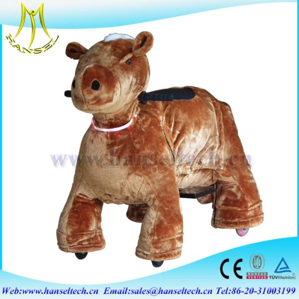Hansel the latest designed battery  coin operated  musement park game equipment park attraction happy rides on animal