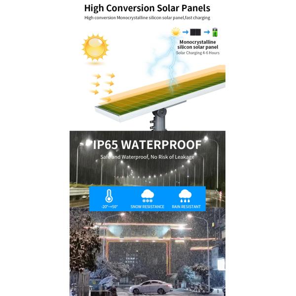 уличный свет фотовольтайческим 30watt наивысшей мощности СИД 3000k солнечный установленное поляком 60watt 100watt