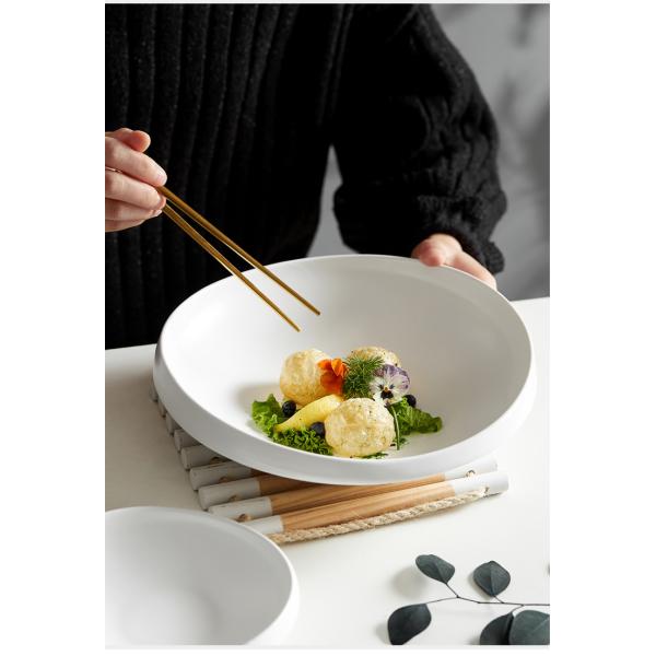 Creative Personality Porcelain Salad Plate OEM Accpetable
