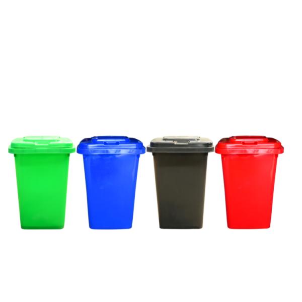 30 Gallons Recycle Trashcan Outside Plastic Trash And Recycling Can